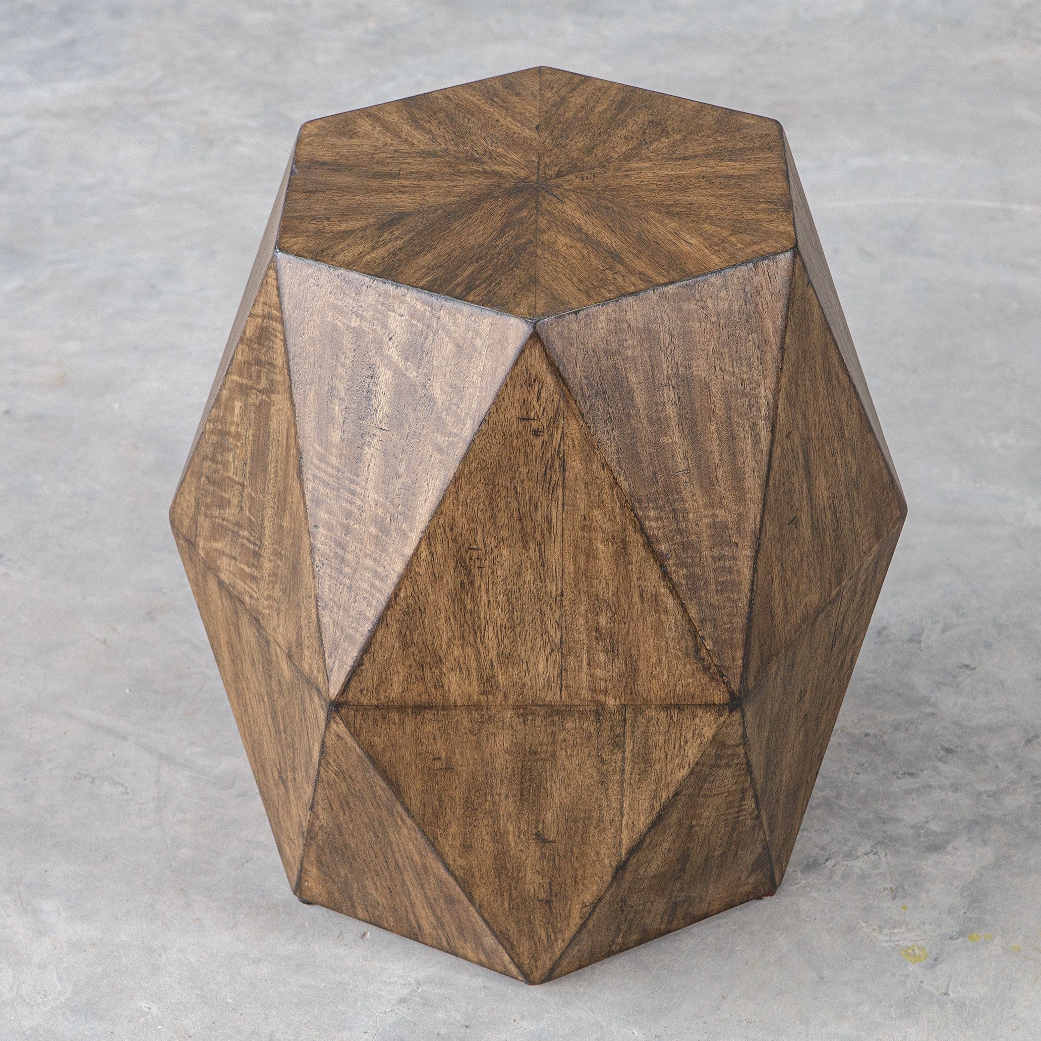 Volker Honey Geometric Accent Table by Uttermost