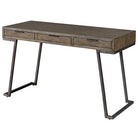 Comrade Mango Wood Desk with Aged Steel Base by Uttermost