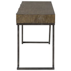 Comrade Mango Wood Desk with Aged Steel Base by Uttermost