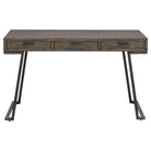 Comrade Mango Wood Desk with Aged Steel Base by Uttermost