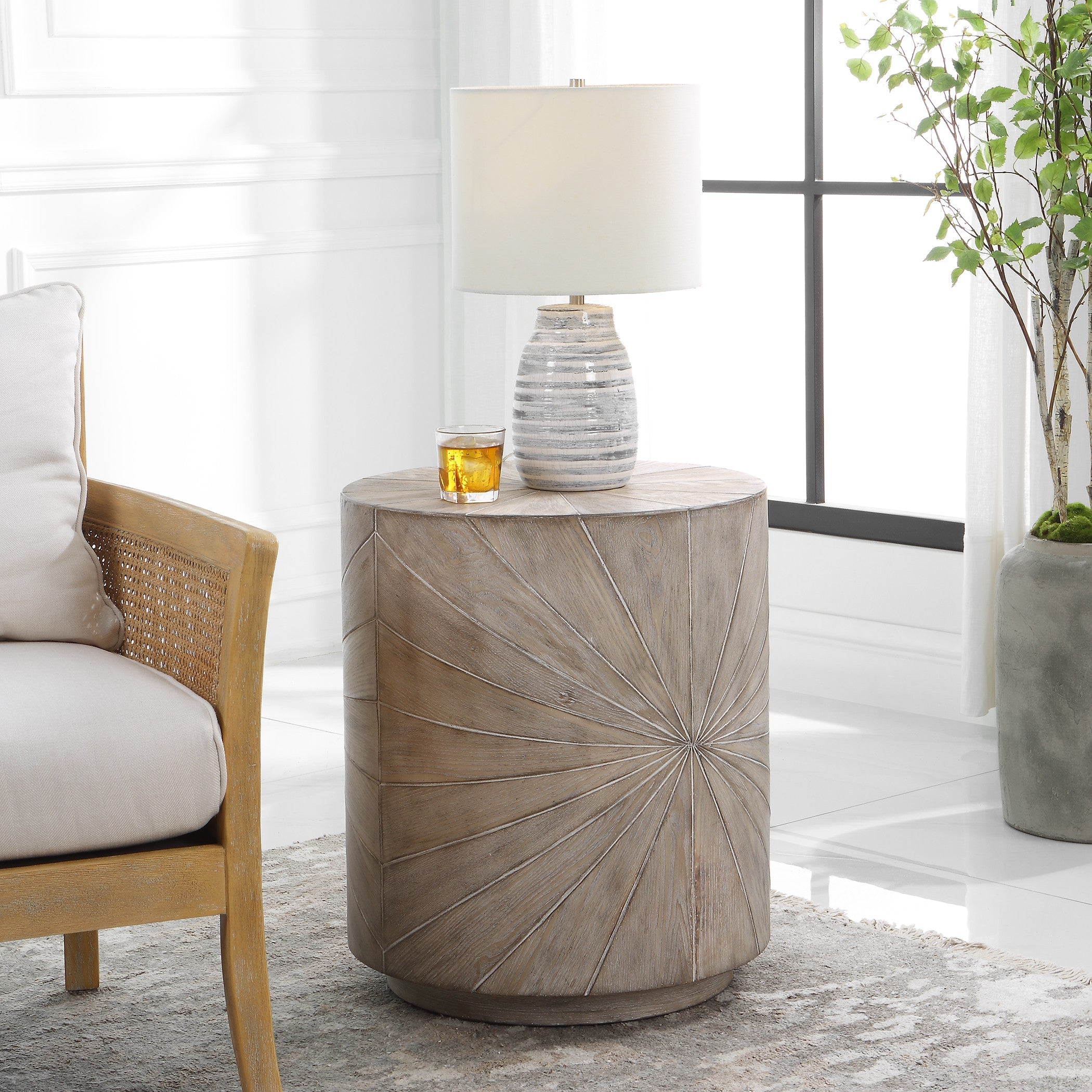 Starshine Wooden Side Table by Uttermost