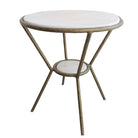 Refuge Round White Side Table by Uttermost