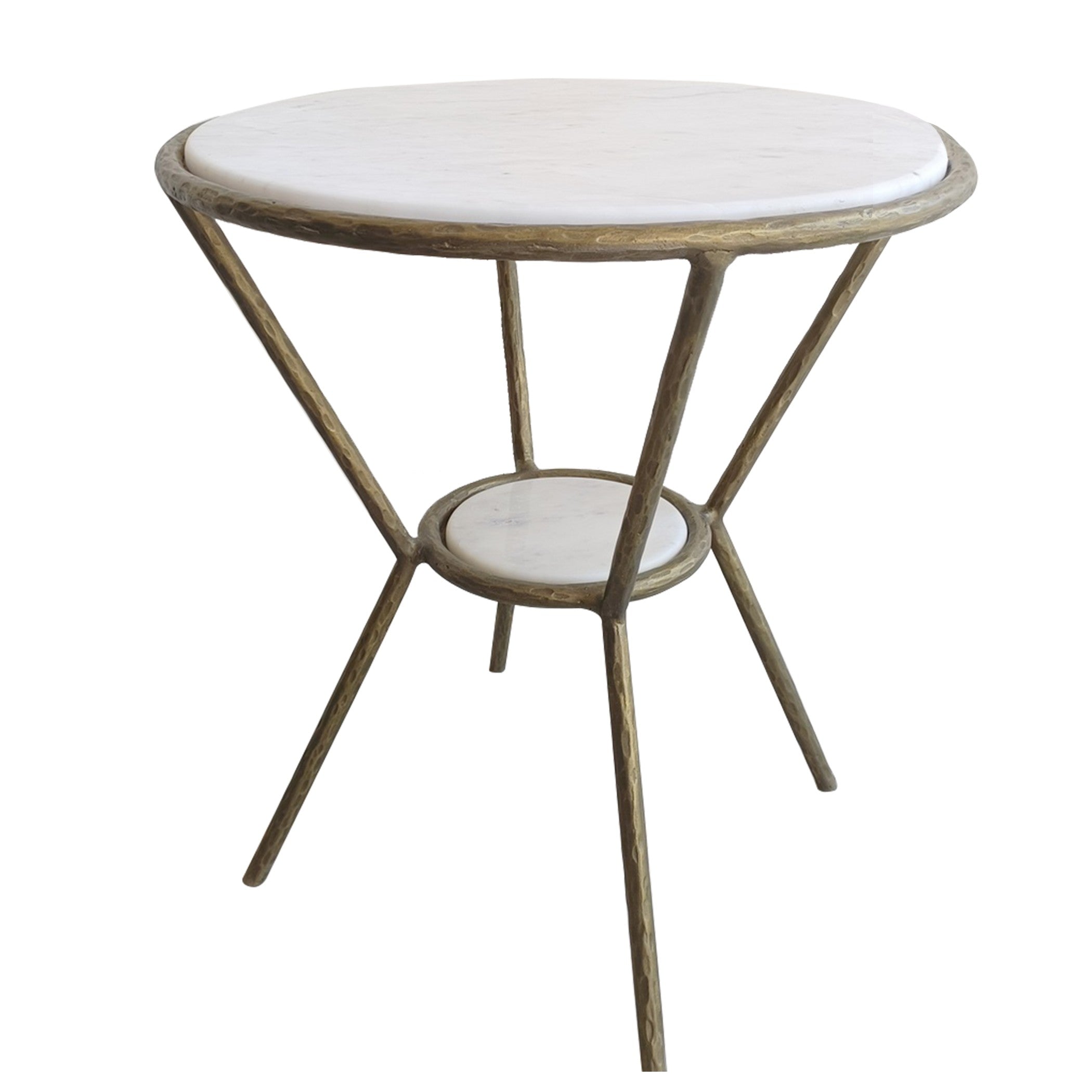 Refuge Round White Side Table by Uttermost
