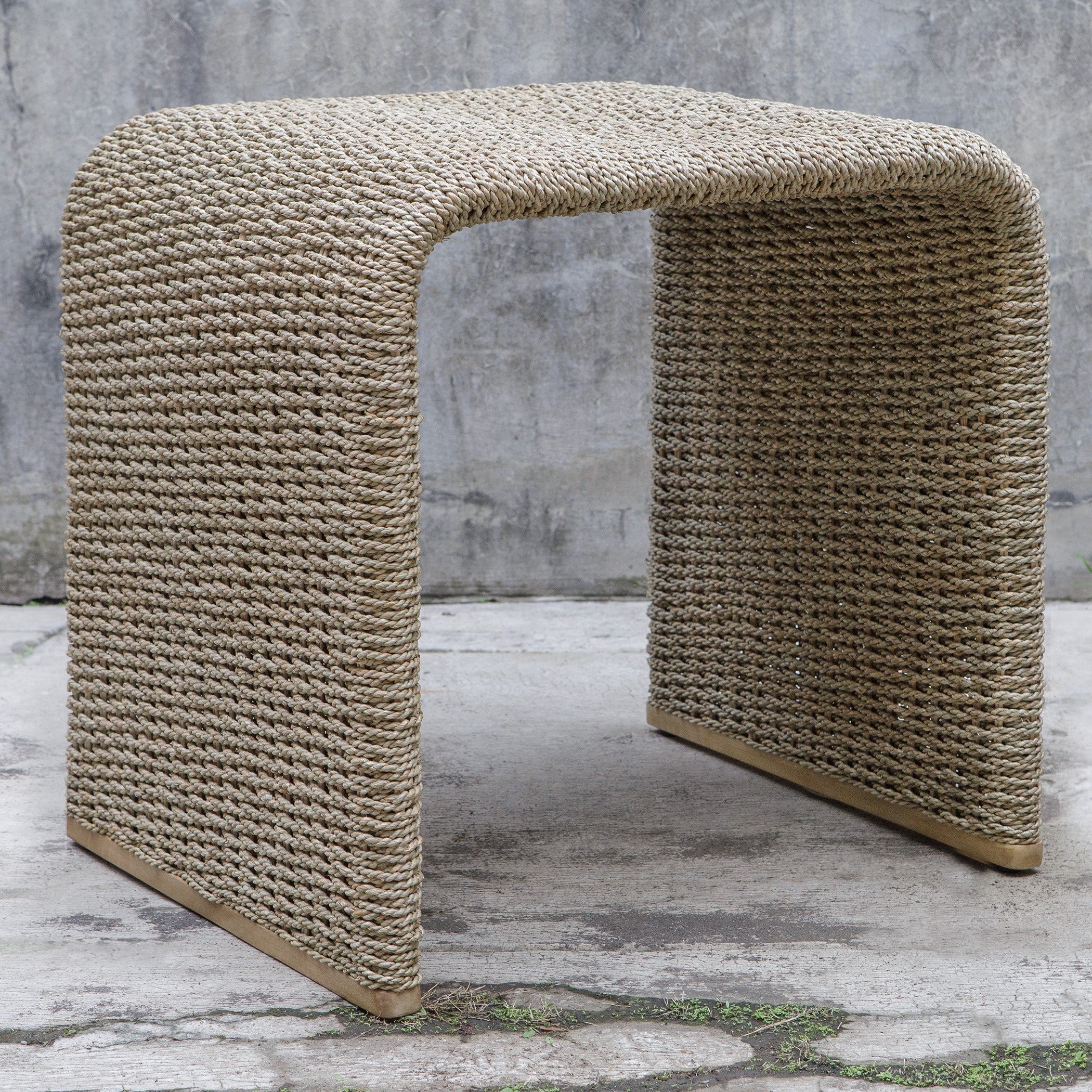 Calabria Woven Seagrass End Table by Uttermost