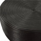 Bongo Black Rattan Side Table by Uttermost