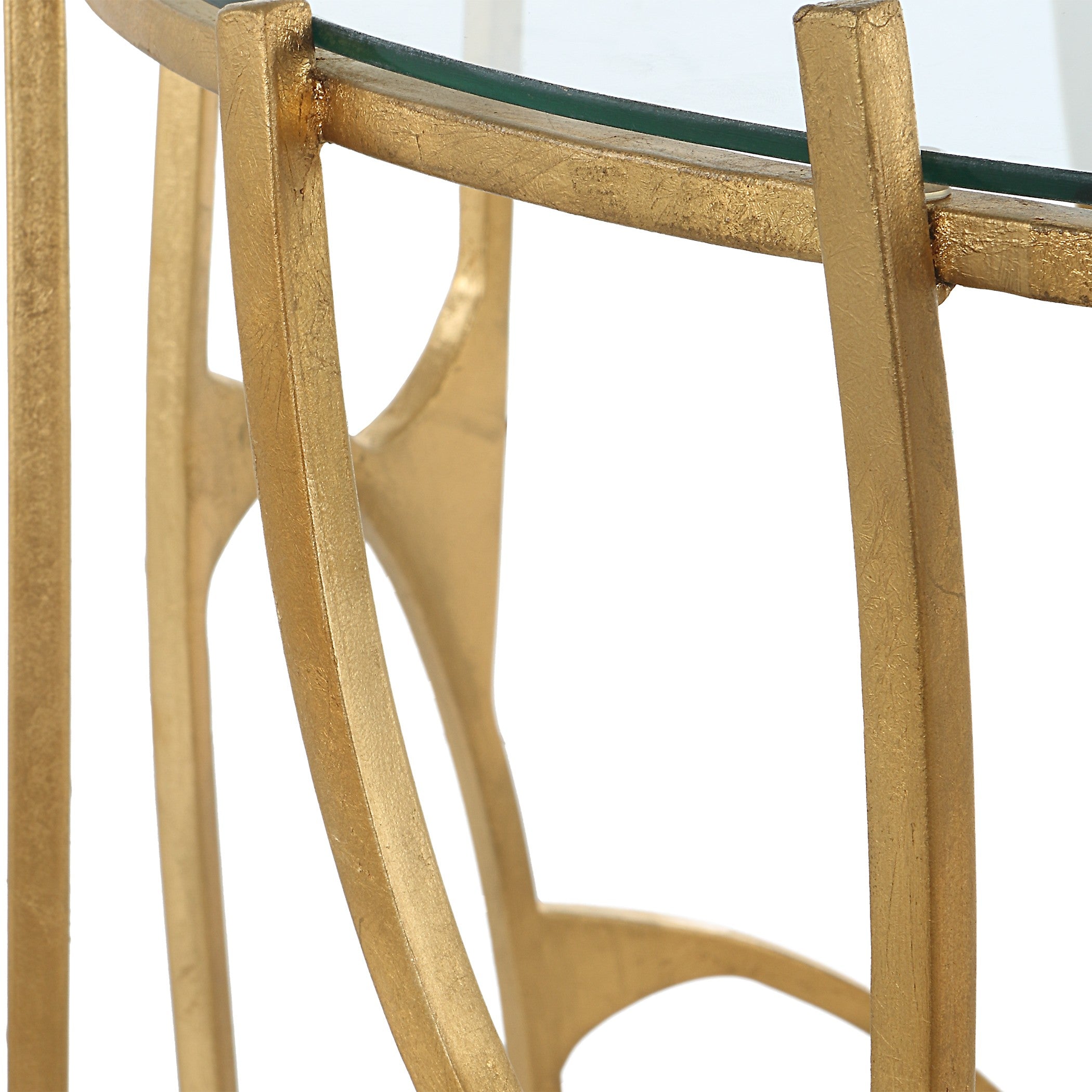Ritual Round Gold Side Table by Uttermost