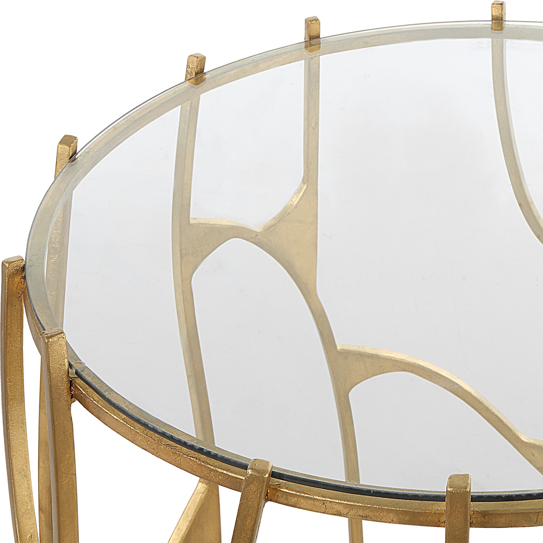 Ritual Round Gold Side Table by Uttermost