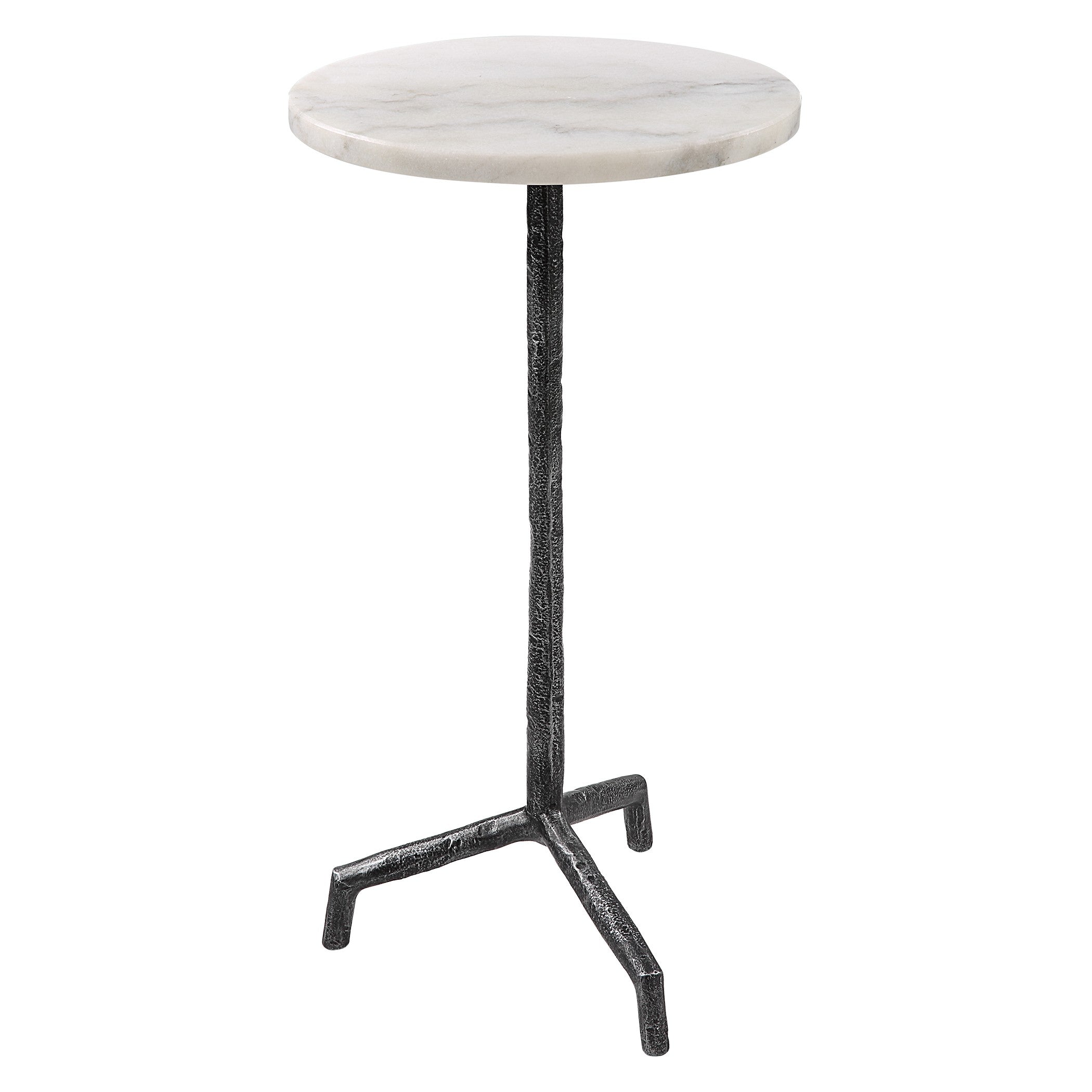 Puritan White Marble Drink Table by Uttermost