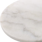 Puritan White Marble Drink Table by Uttermost