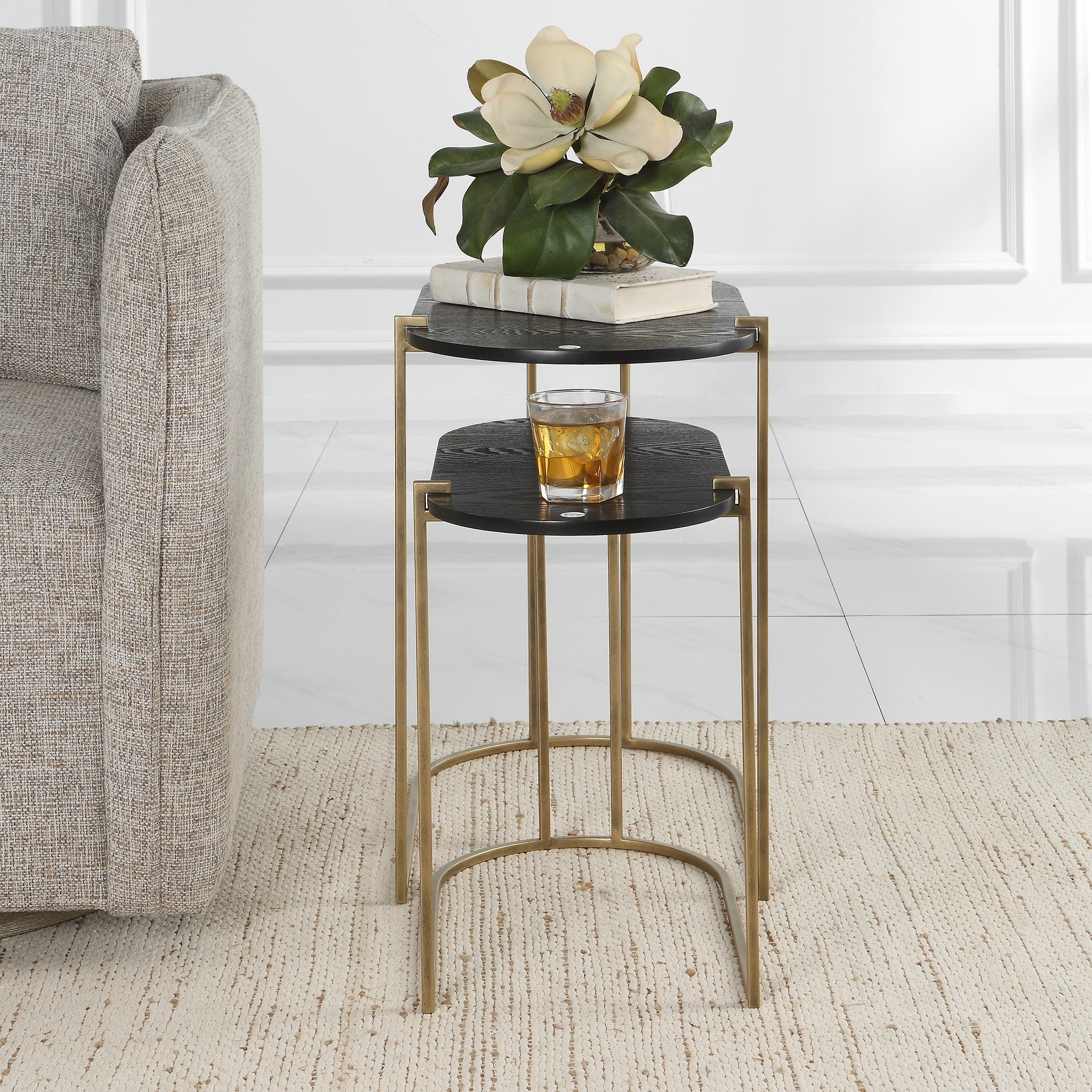 Aztec Wood Nesting Tables - Set of 2 by Uttermost