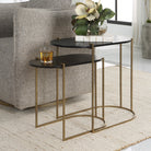 Aztec Wood Nesting Tables - Set of 2 by Uttermost