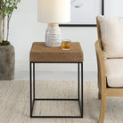 Laramie Rustic Rope Accent Table by Uttermost