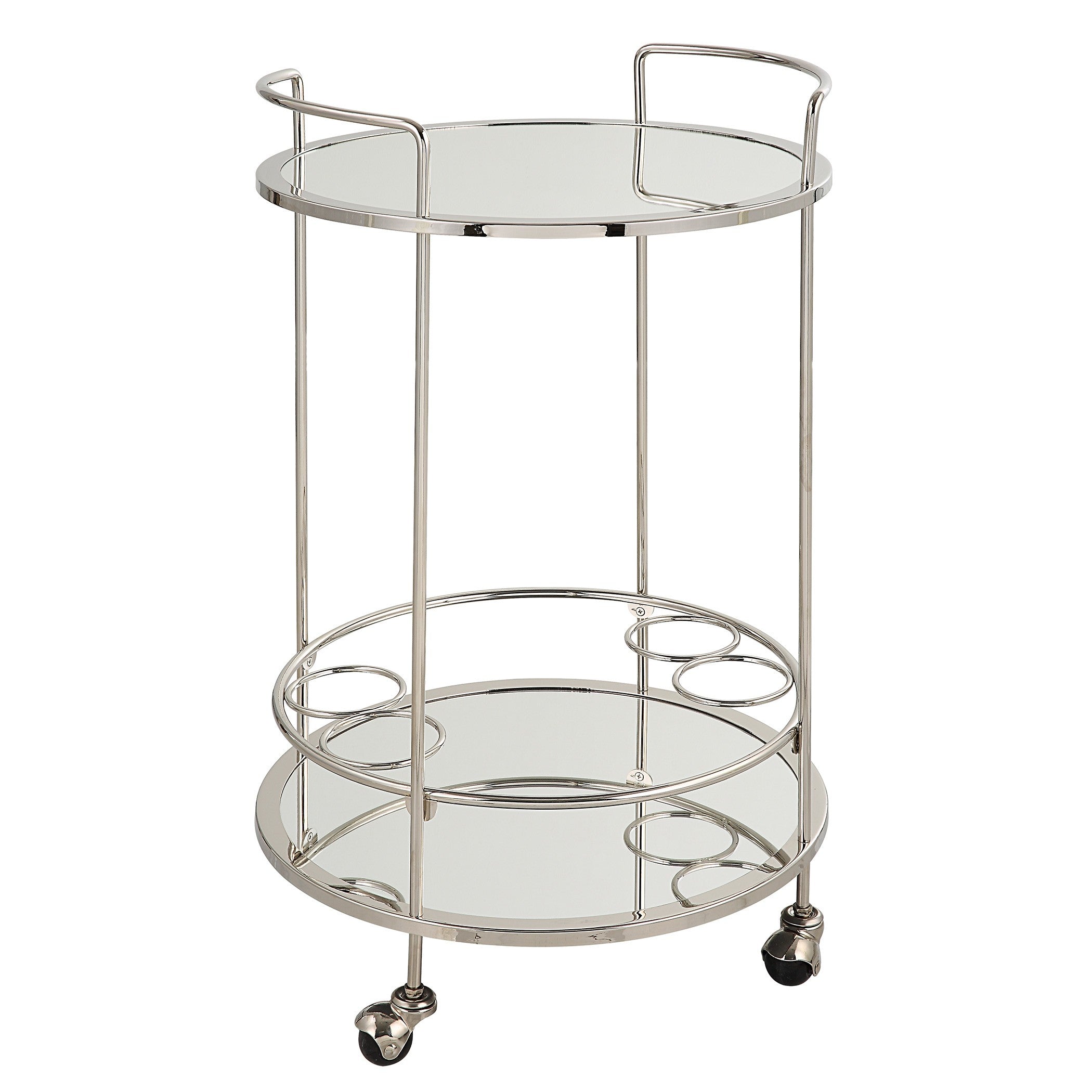 Spritz Chrome Bar Cart by Uttermost