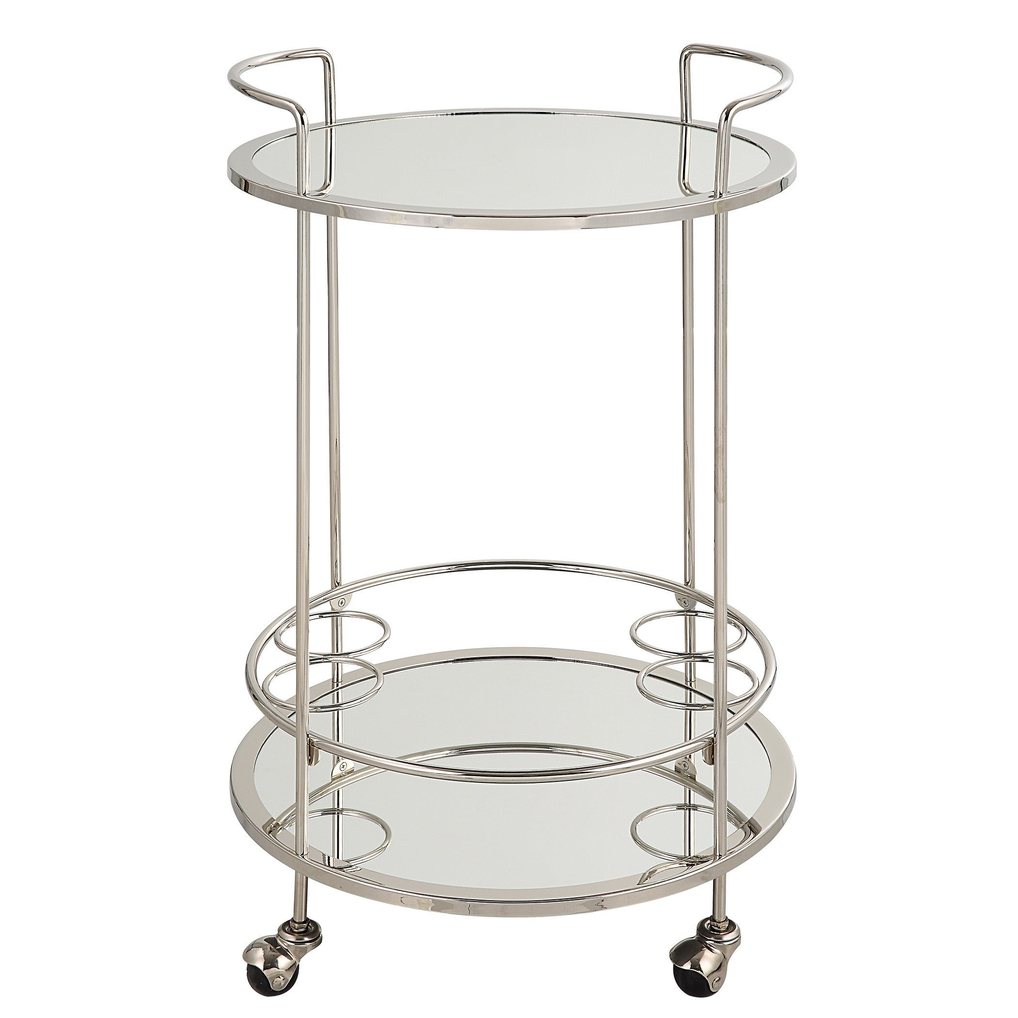 Spritz Chrome Bar Cart by Uttermost