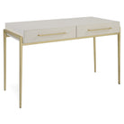 Jewel Modern Desk in White by Uttermost