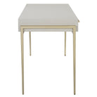 Jewel Modern Desk in White by Uttermost