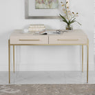 Jewel Modern Desk in White by Uttermost
