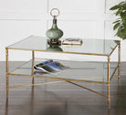 Henzler Mirrored Glass Coffee Table by Uttermost