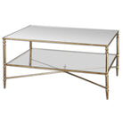 Henzler Mirrored Glass Coffee Table by Uttermost