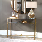Henzler Mirrored Glass Console Table by Uttermost