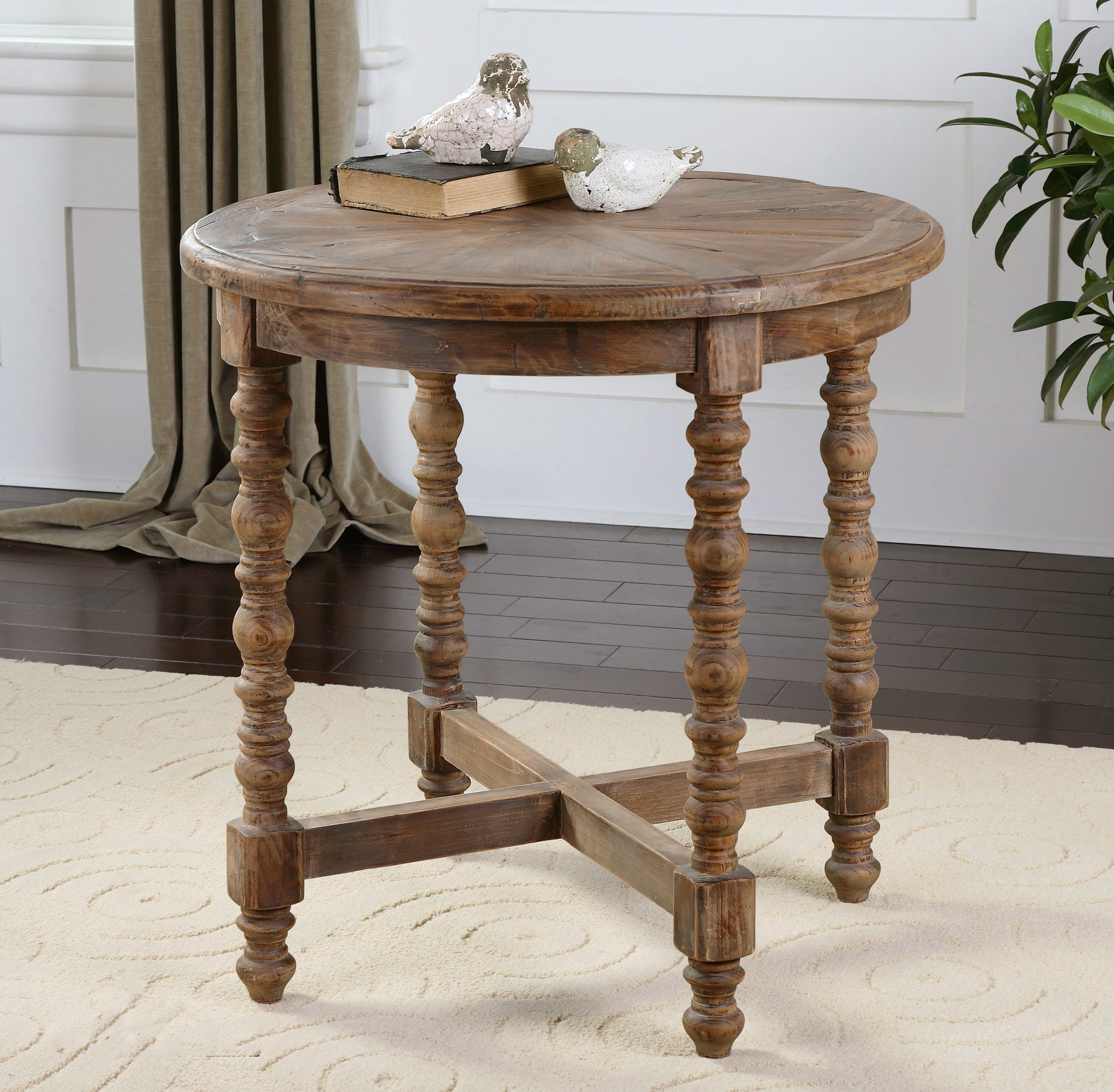 Samuelle Wooden End Table by Uttermost
