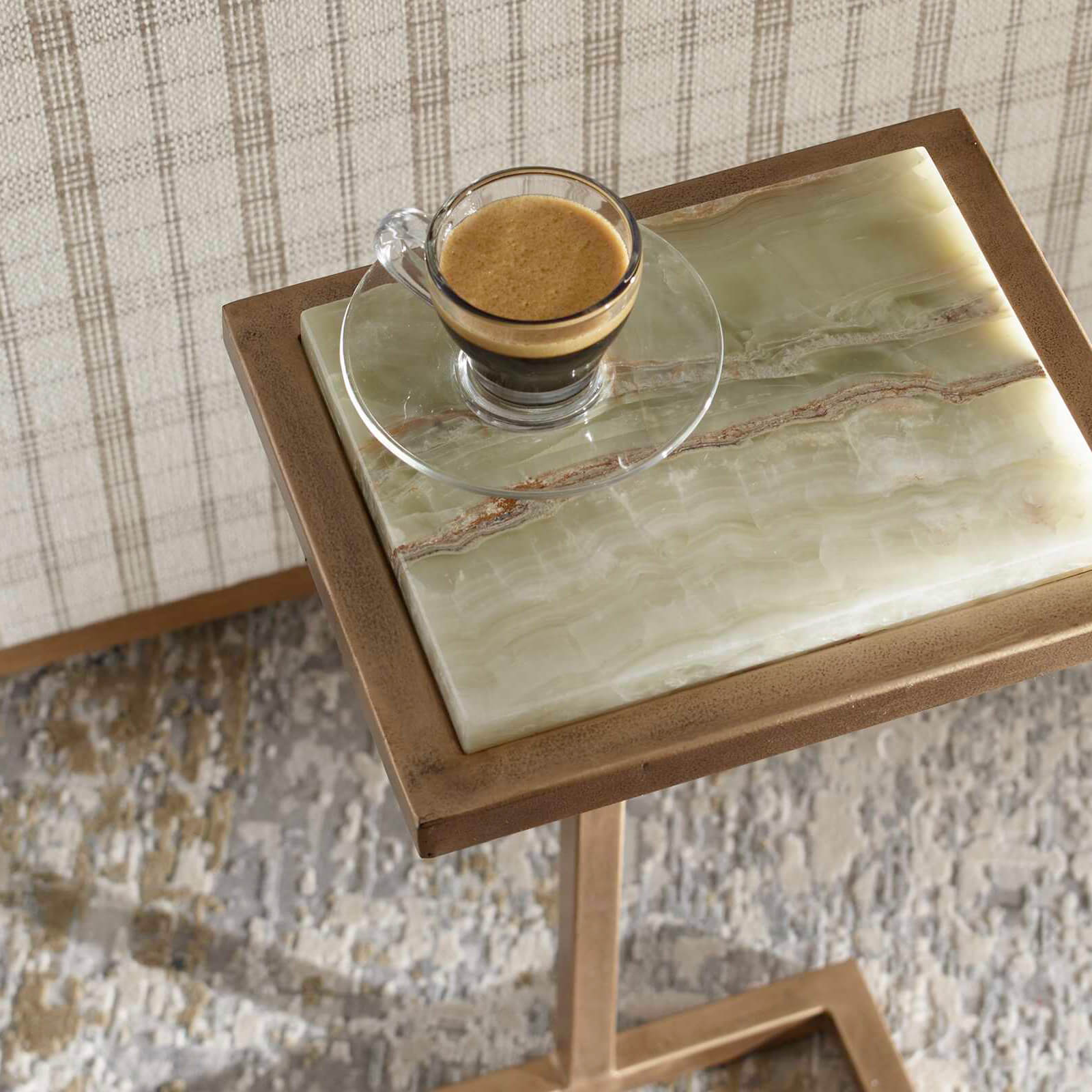 Gamora Marble Drink Table by Uttermost
