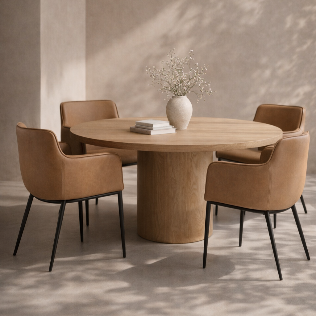 Kim Cognac Dining Chair by Tommy Franks