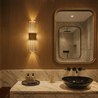 Bravura Brushed Brass Wall Light with Acrylic Light Shade by Liang & Eimil