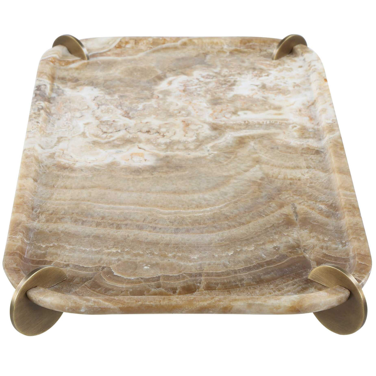 Golden Coin Tray Uttermost