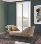 Grace Cantilever Accent Table in Marble by Theodore Alexander