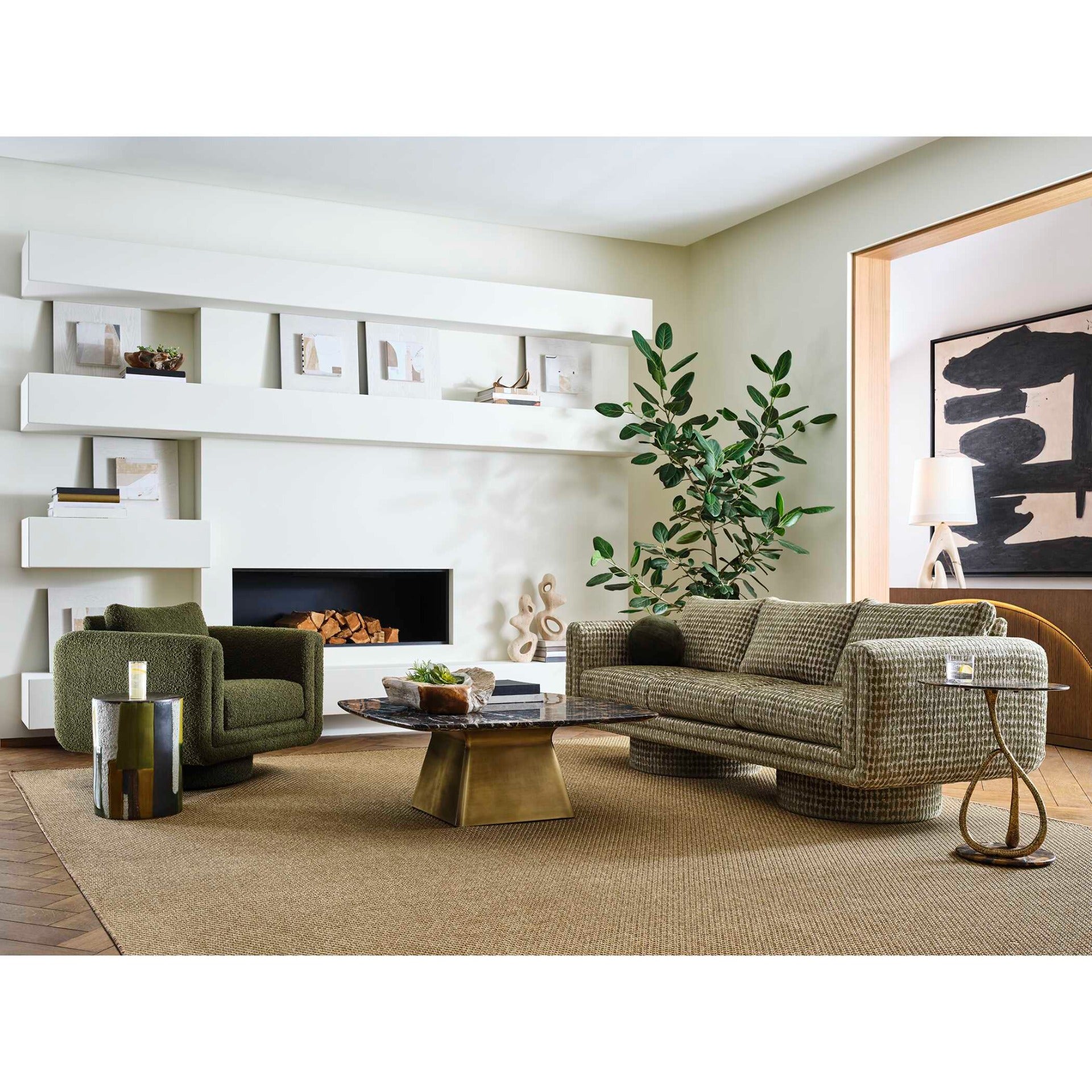 Graph Green Stool by Uttermost