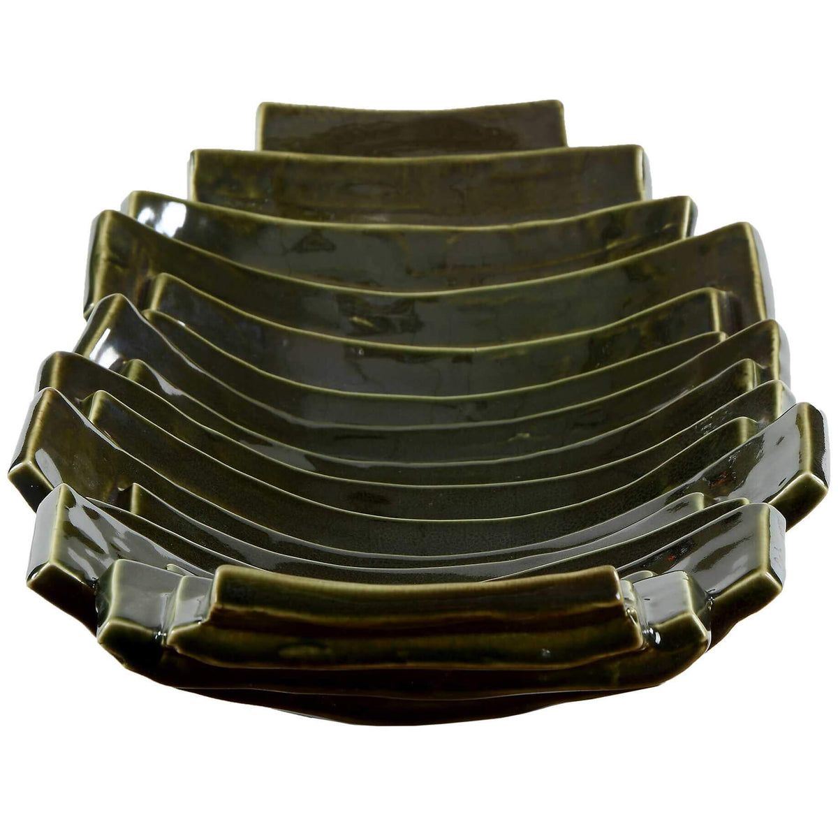 Harbor Ridge Olive Green Bowl Uttermost