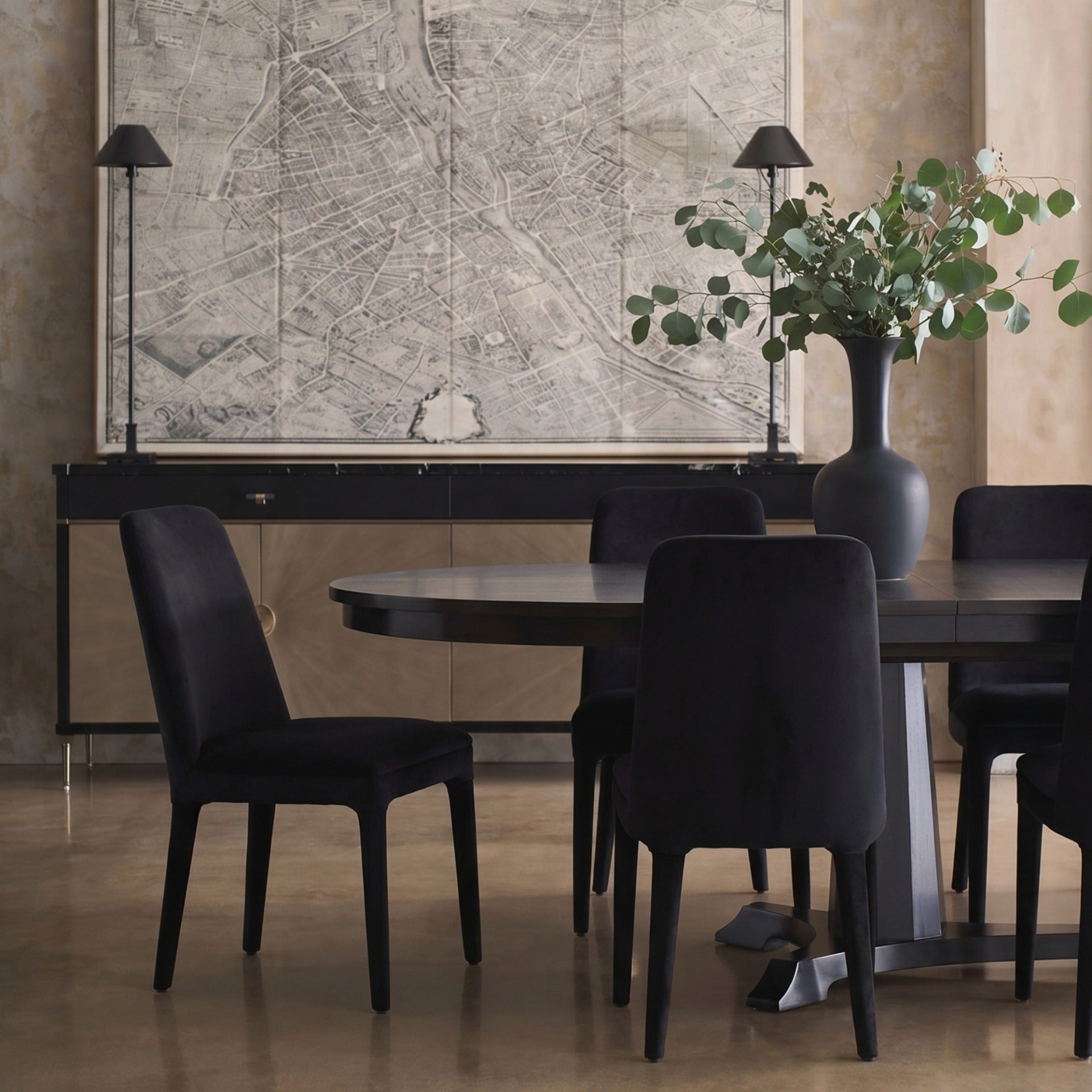 Harmony Upholstered Side Chair in Black by Hooker