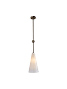 Ines Single Bronze & Glass Pendant Ceiling Light by Heathfield & Co