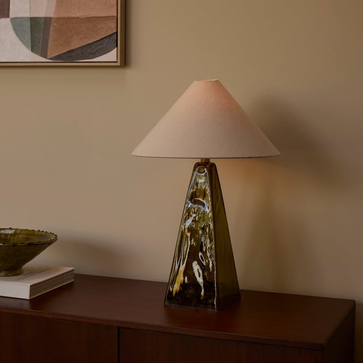 Wren Olive Table Lamp by Heathfield & Co