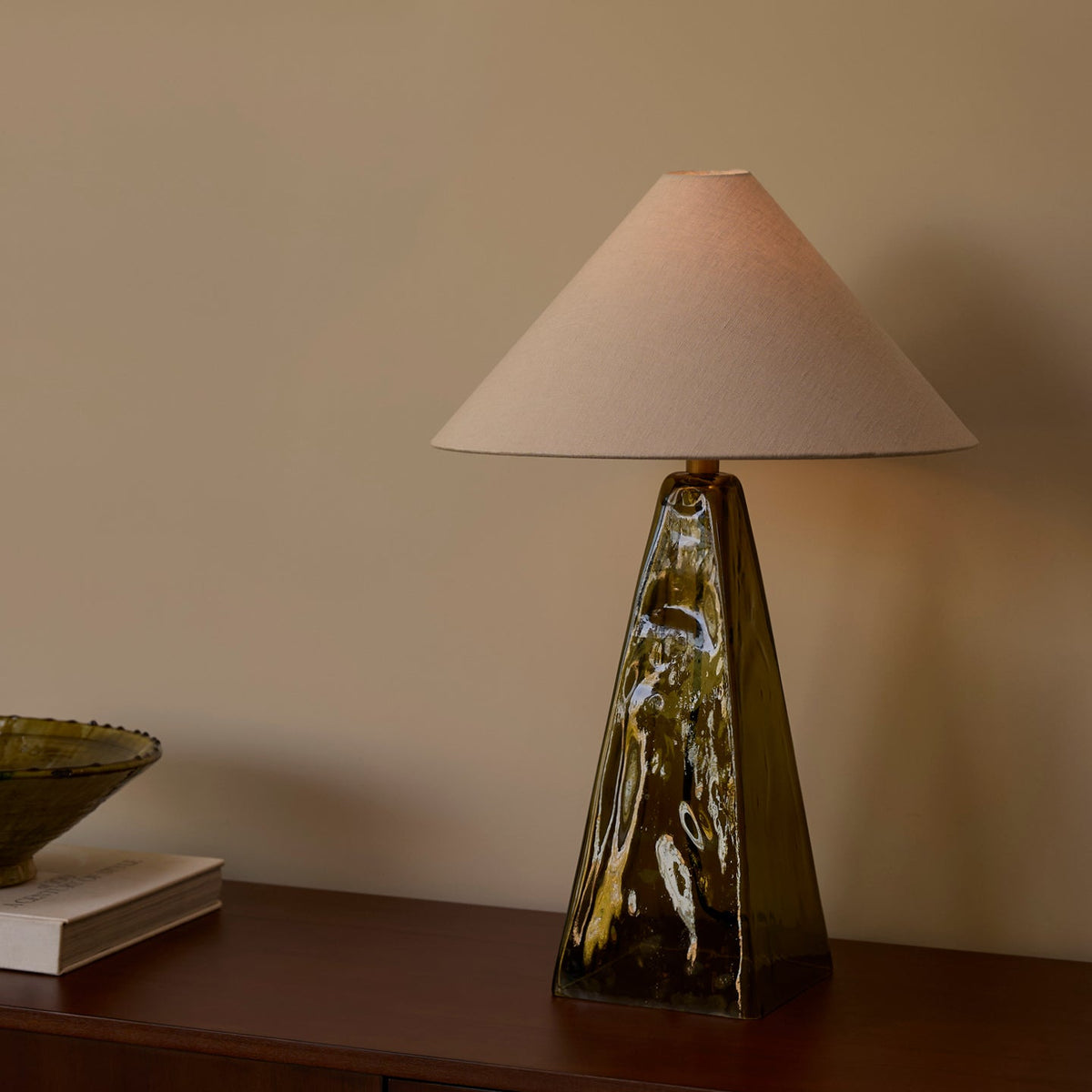 Wren Olive Table Lamp by Heathfield & Co