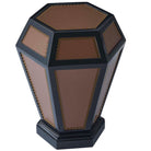 Hexagon Side Table Penelope in Caramel by Theodore Alexander
