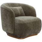 Heythrop Swivel Chair in Moss Keiichi