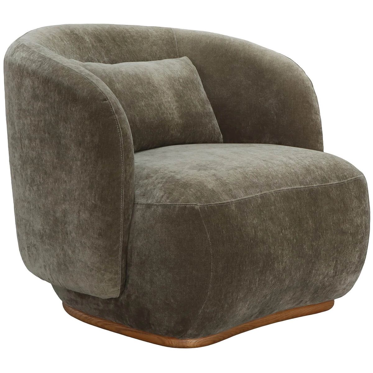 Heythrop Swivel Chair in Moss Keiichi