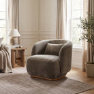 Heythrop Swivel Chair in Moss Keiichi