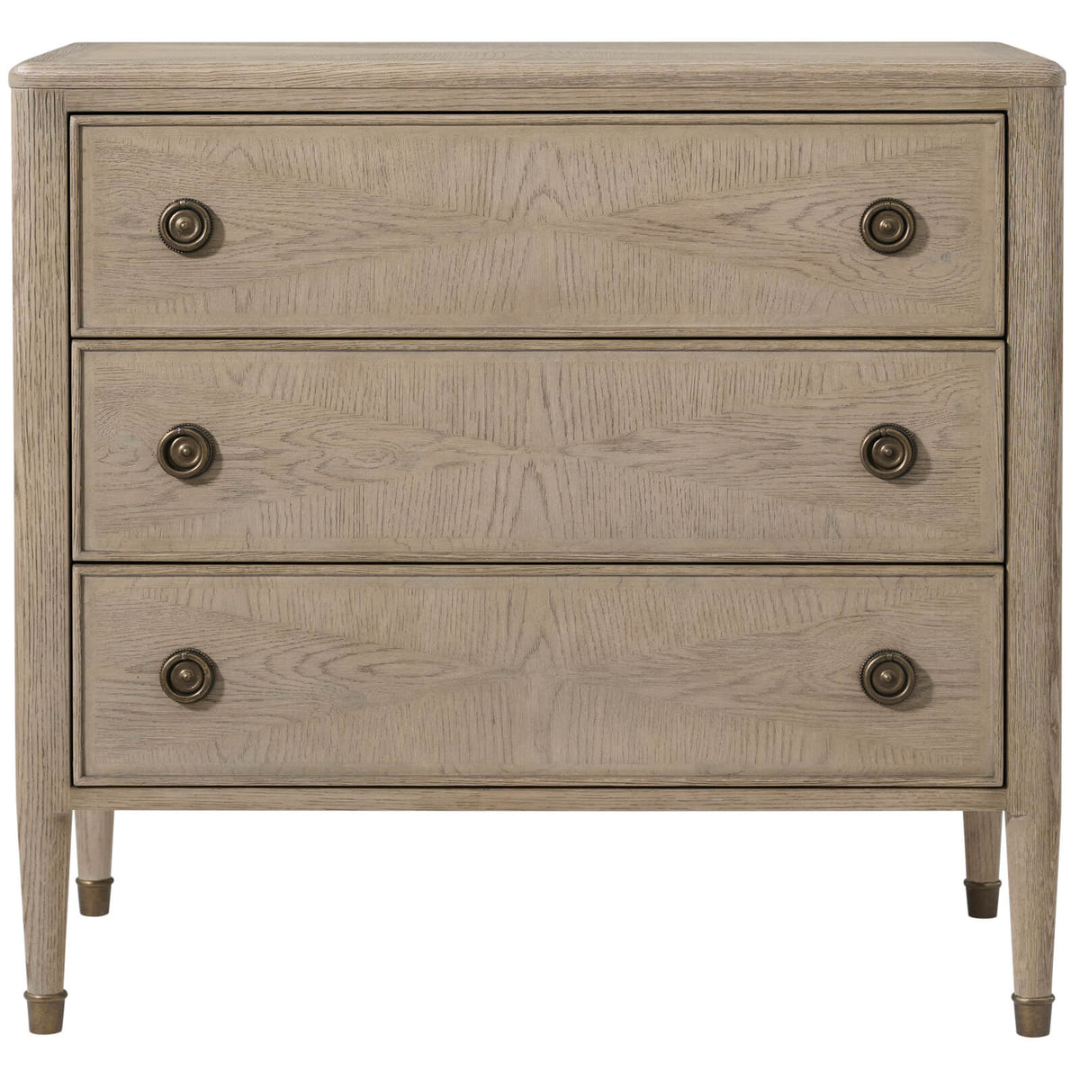 Hillcrest Bedside Table in Riverwash Oak by Theodore Alexander