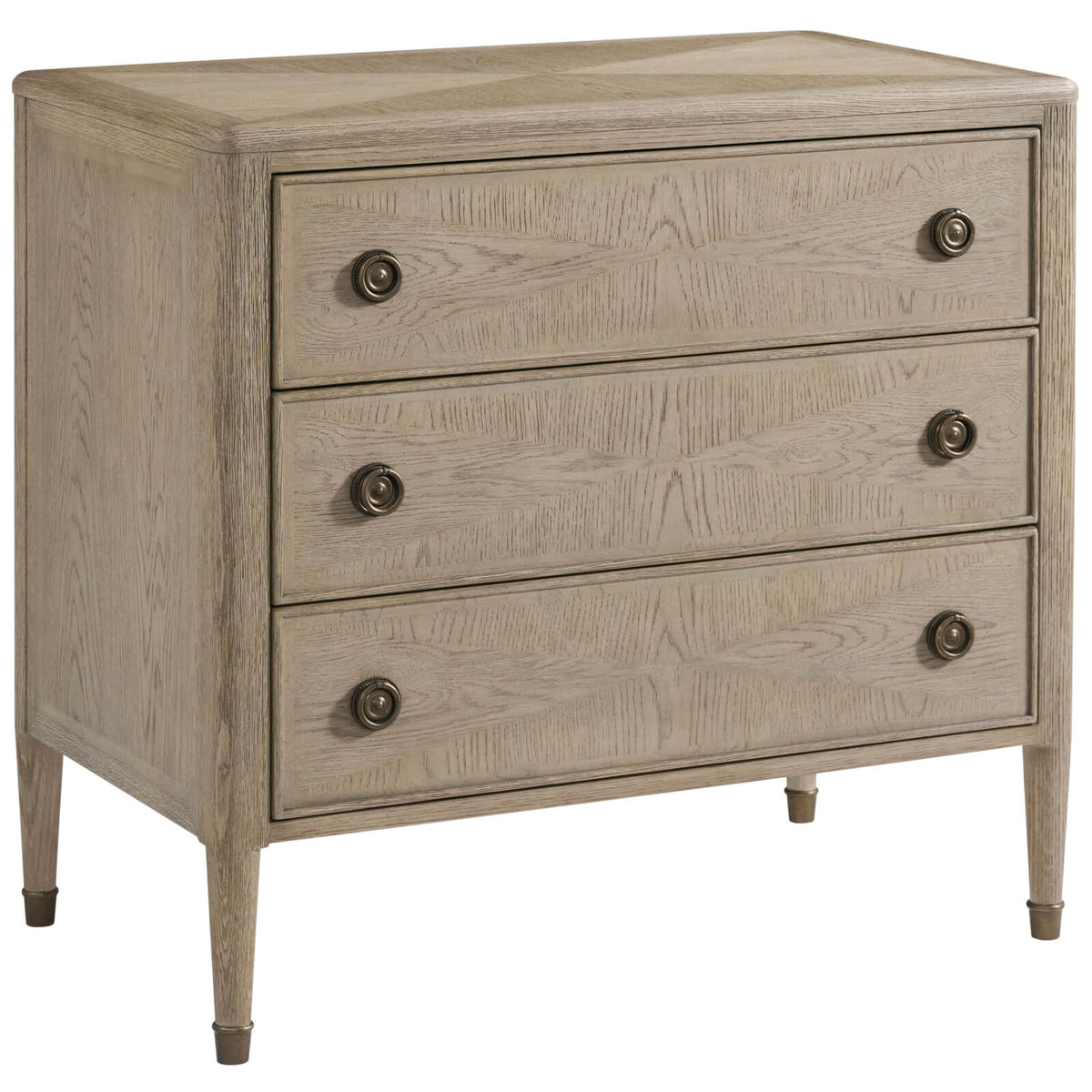 Hillcrest Bedside Table in Riverwash Oak by Theodore Alexander
