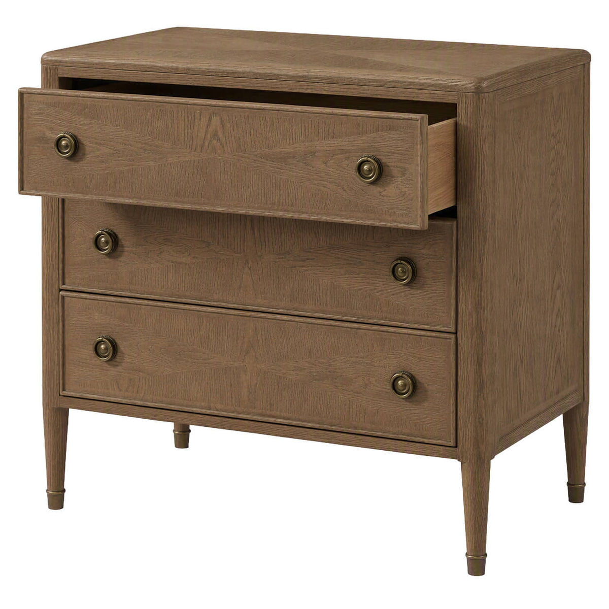 Hillcrest Bedside Table in Tobacco by Theodore Alexander