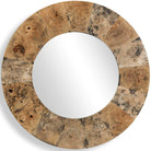 Hiram Round Wood Mirror Uttermost