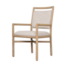 Montauk Upholstered Dining Armchair in Light by Theodore Alexander