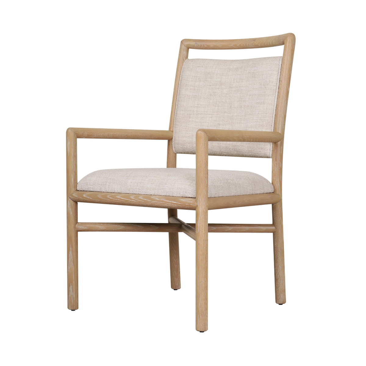 Montauk Upholstered Dining Armchair in Light by Theodore Alexander