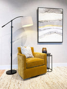 Paxford Swivel Chair in Sienna by Keiichi