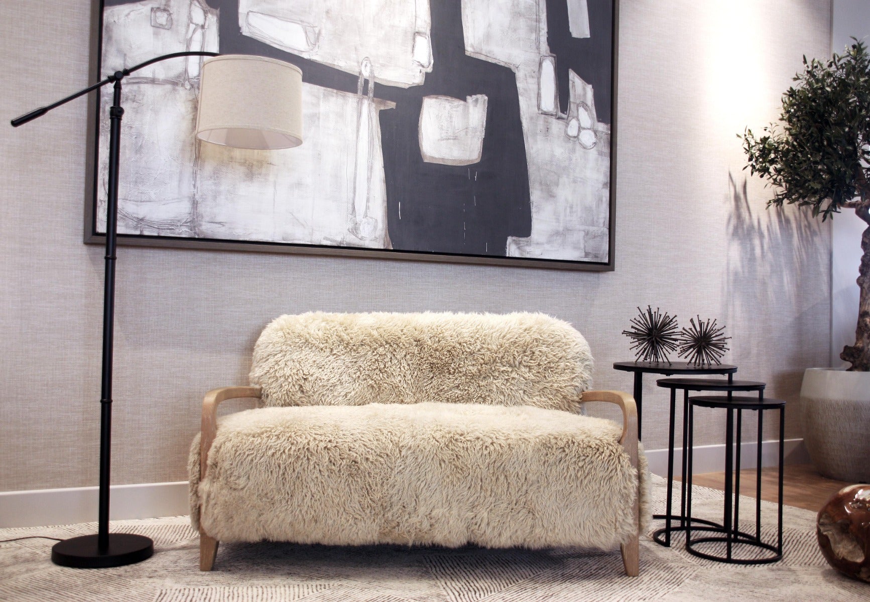 Baaarb Real Sheepskin Sofa by Keiichi