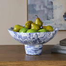 Indigo Marble Pedestal Bowl by Uttermost