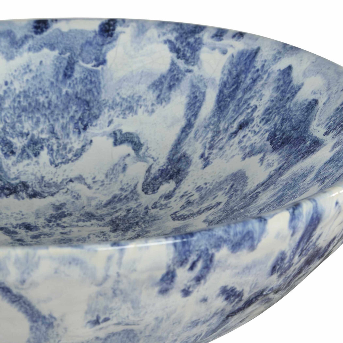 Indigo Marble Pedestal Bowl Uttermost